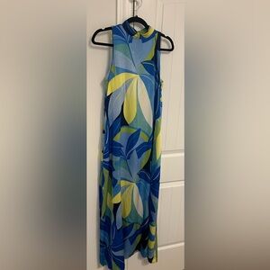Tropical Print Maxi Dress
